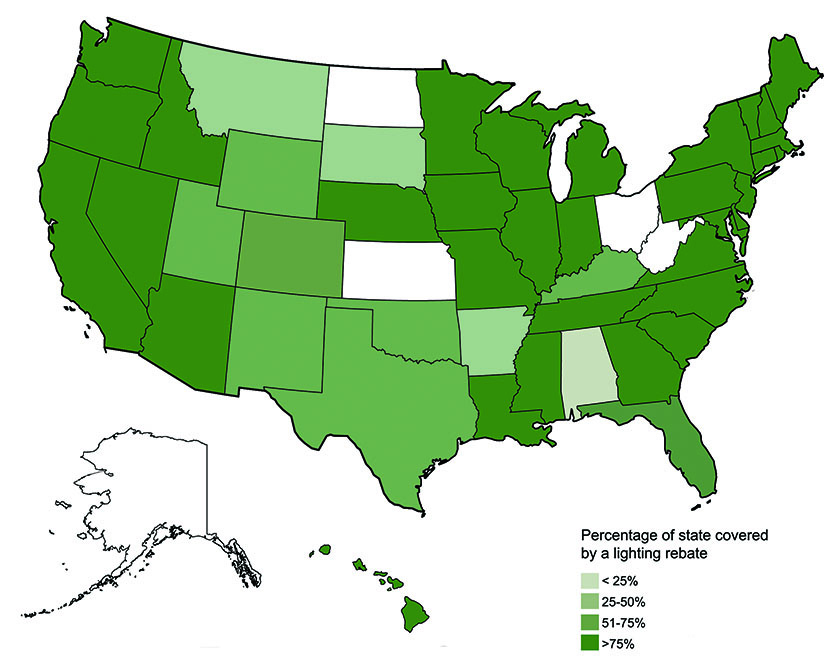 2023 Commercial Lighting Rebate Coverage in the US