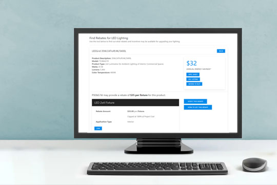 BriteSwitch Rebate Finder for Lighting tool